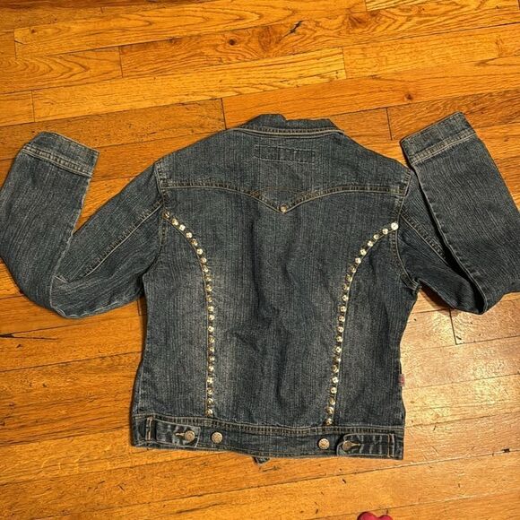 jeans d studded denim jacket - Picture 4 of 6